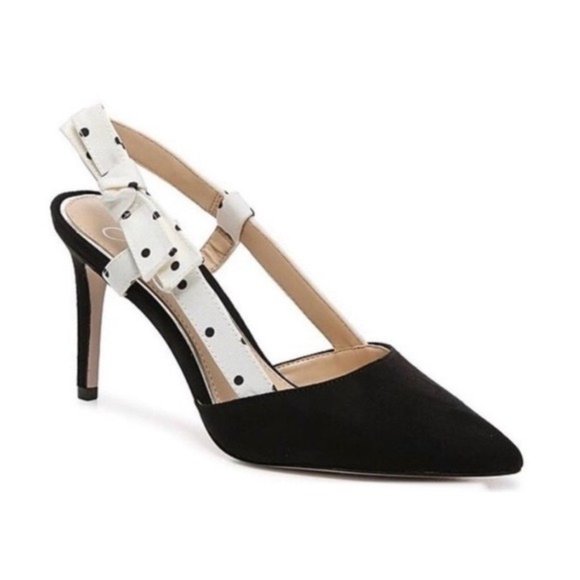 Jessica Simpson Shoes - Jessica Simpson Pumps Pointed Toe Open Back Heels Bow Detail Size 7M NWT